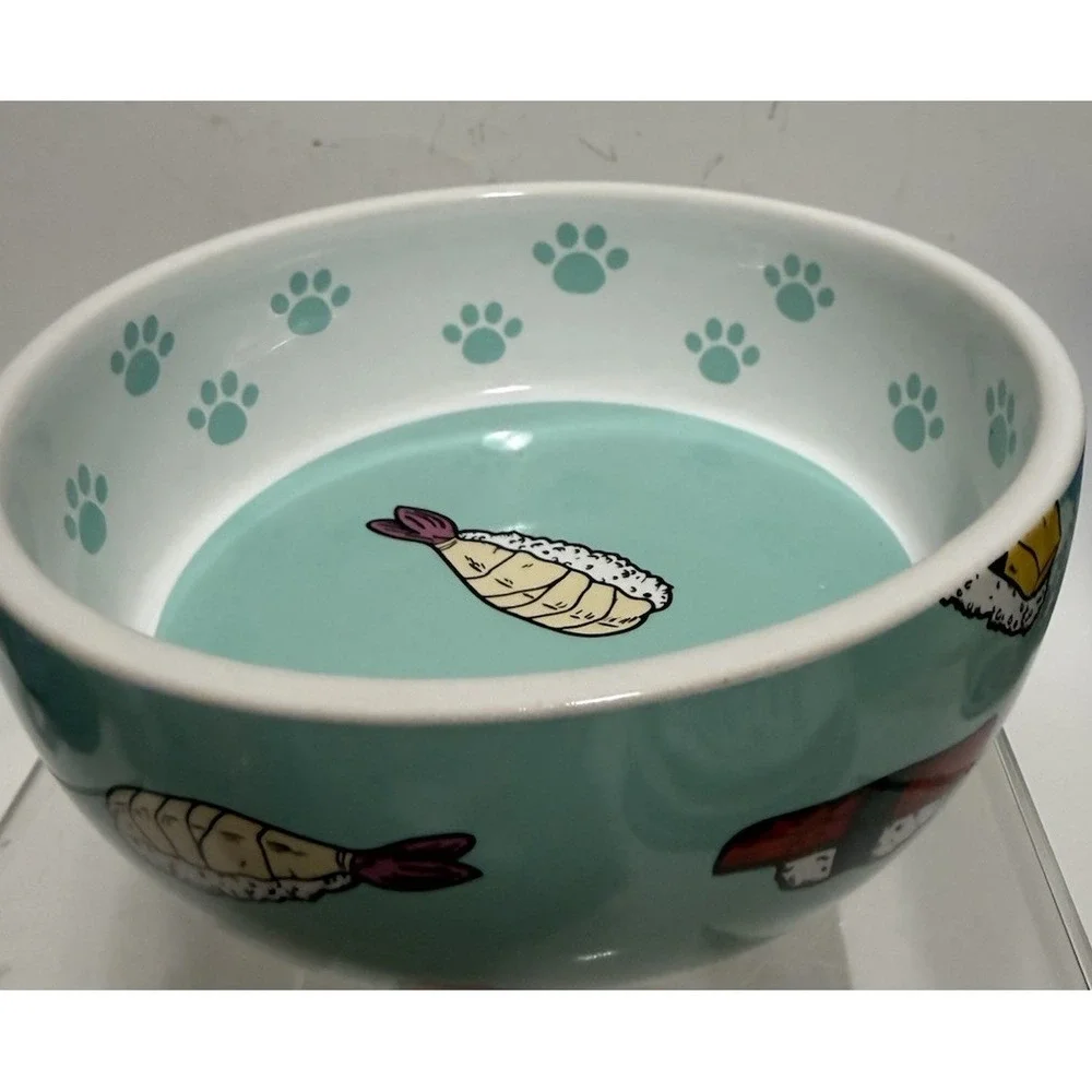 cat Bowl Sushi Theme- Ceramic